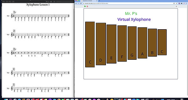 Xylophone lesson 1